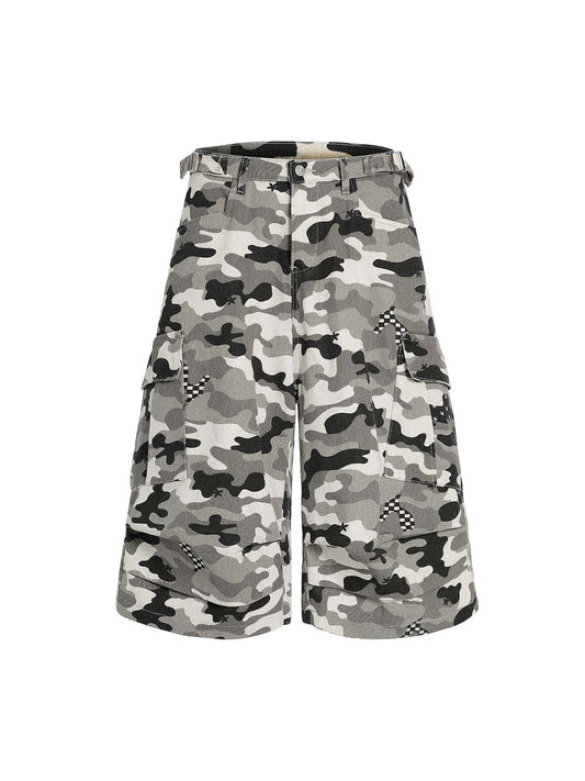 Camouflage Multi-pocket Cargo Jorts