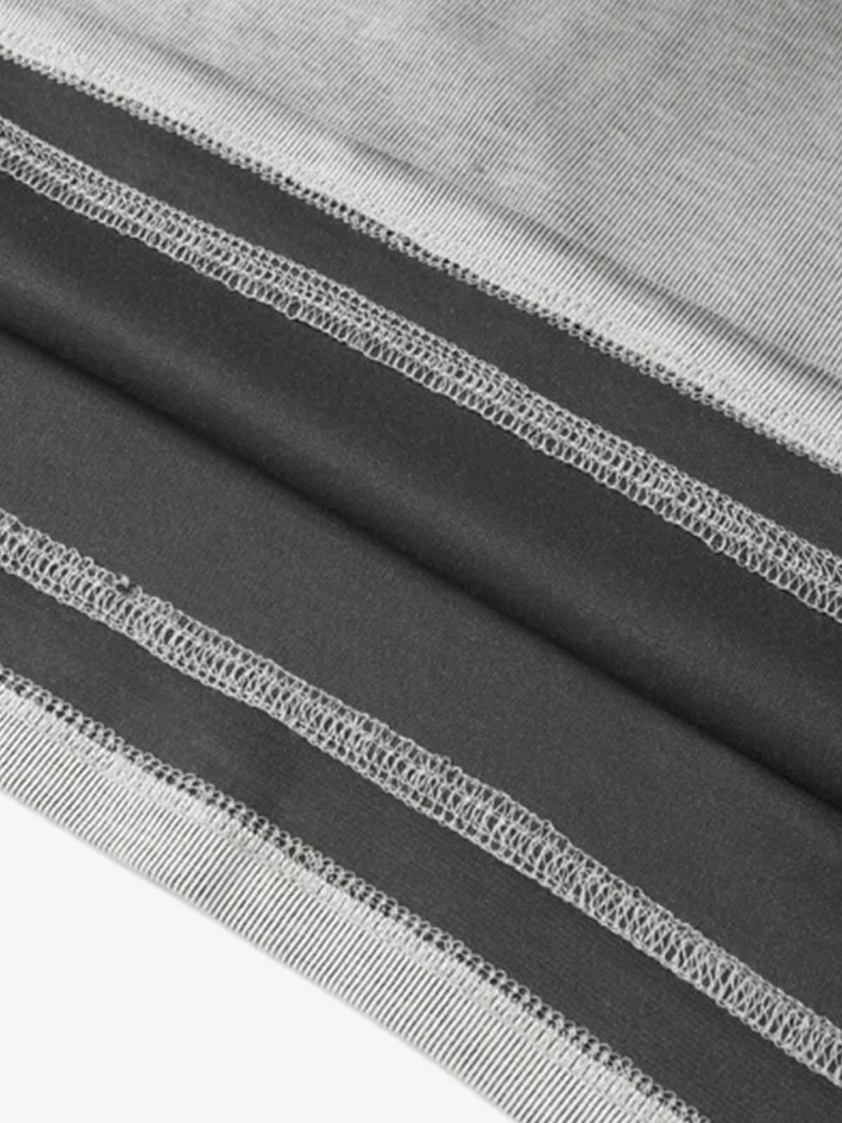 Vintage Distressed Washed Gradient Short-sleeved T-shirt