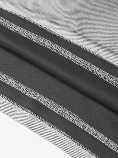 Vintage Distressed Washed Gradient Short-sleeved T-shirt