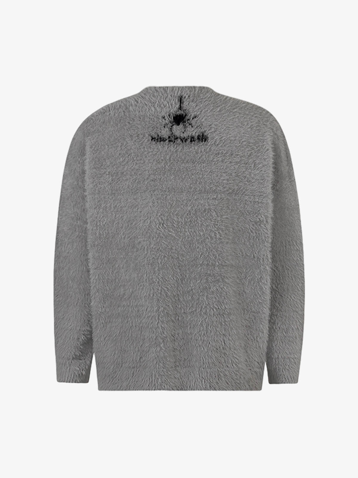 Retro Letter Jacquard Mink Sweater