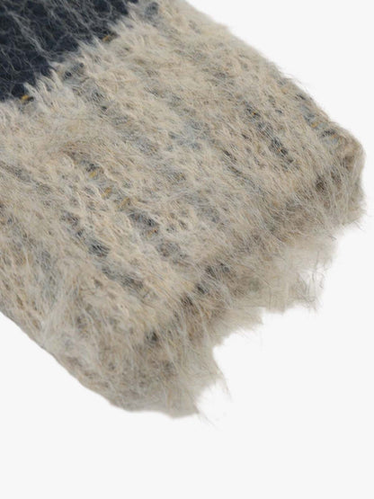 Geometric Irregular Striped Sweater