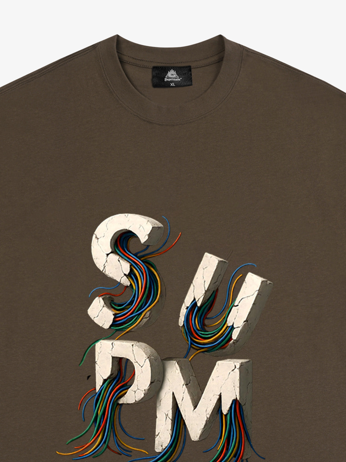 supm cable graphic T-shirt