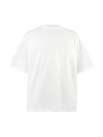 Street Cross Print T-Shirt