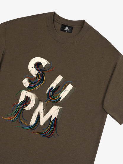 supm cable graphic T-shirt