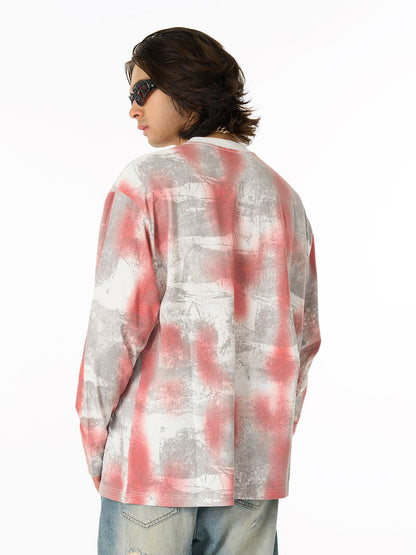 Tie-Dye Long Sleeve Tee for Trendy Streetwear Enthusiasts