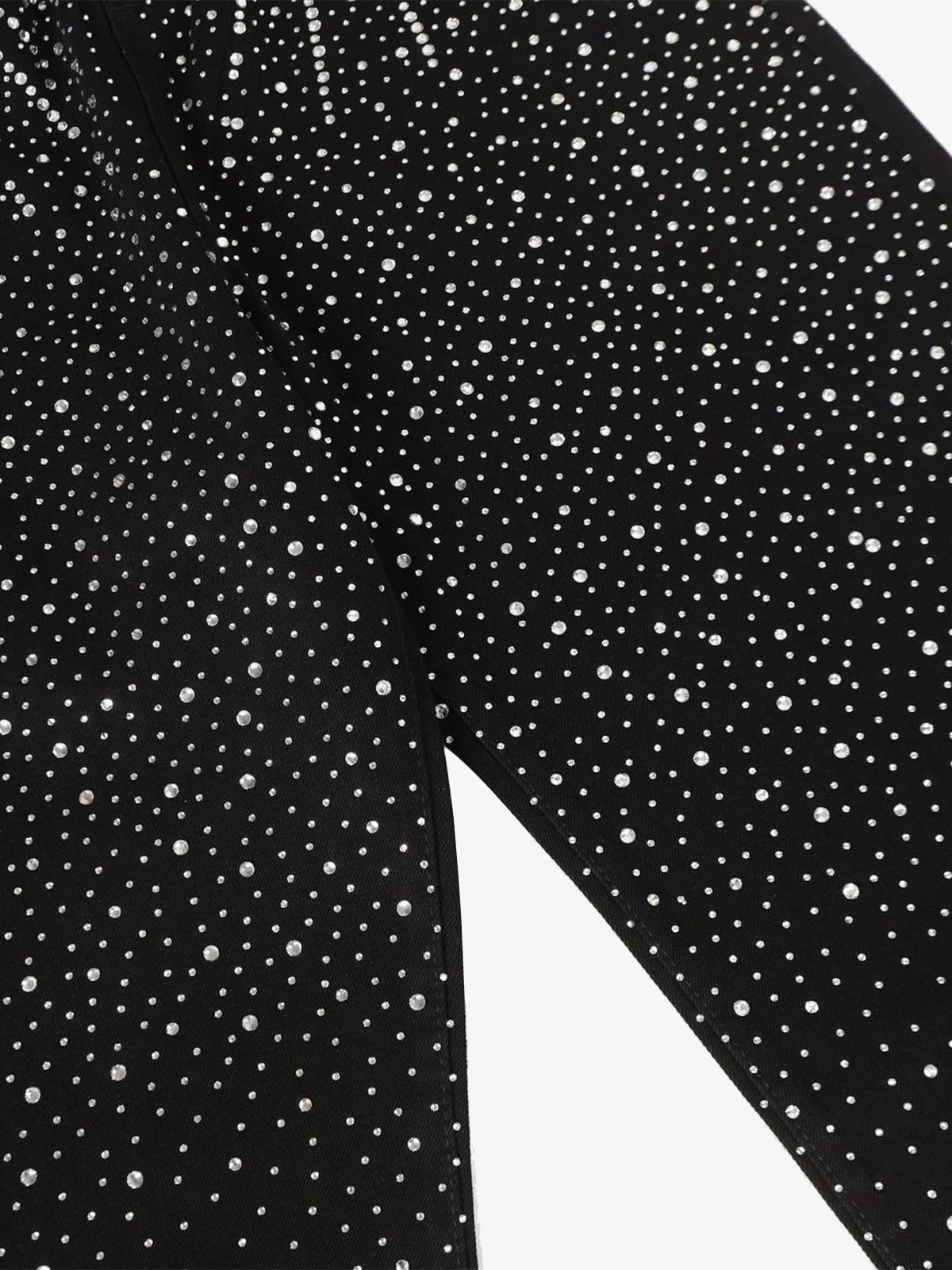 Stylish Wide-Leg Pants with Sparkling Studs for Women