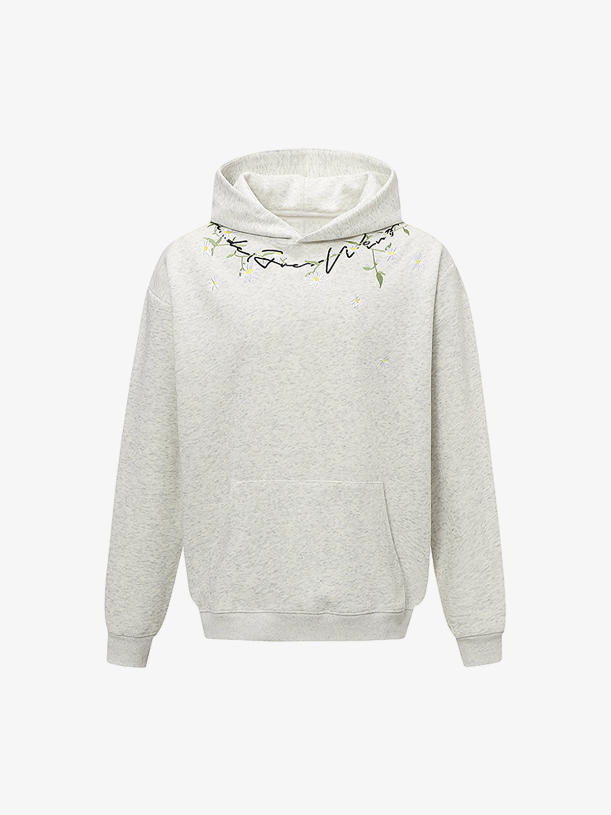 Floral Embroidered Hoodie for Men and Women - Trendy and High-Quality Design