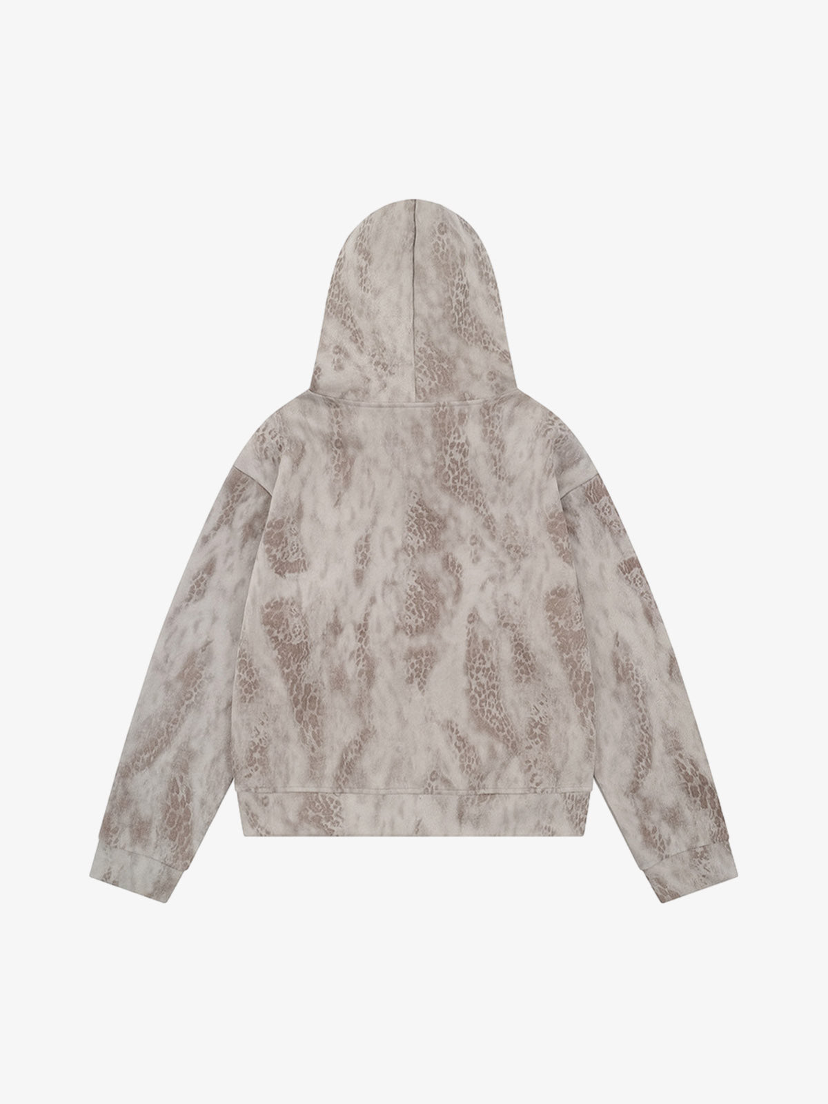 Leopard Print Hooded Jacket with Faux Fur Trim - Stylish and Warm Winter Outerwear