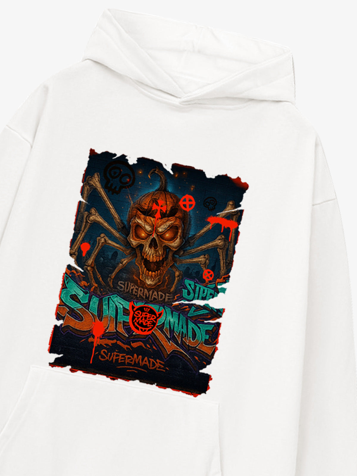 Bloody Dark Skull Spider Hoodie