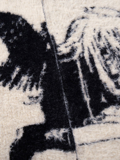 Cozy Pink Patterned Sweater for Women - Perfect for Casual and Festive Occasions