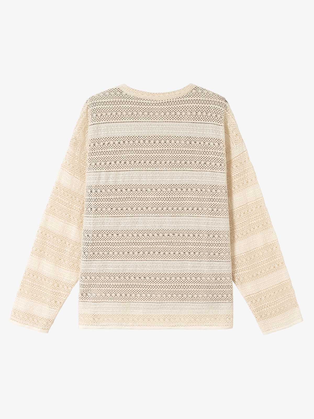 Hollow Portrait Totem Lined Blouse