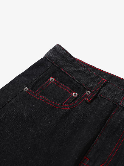 High-Waisted Wide-Leg Cargo Pants with Unique Pocket Design