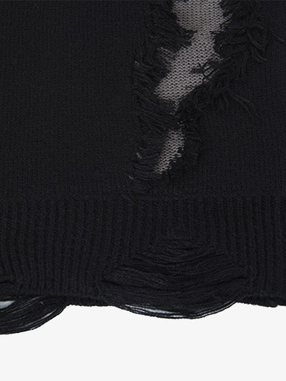 Skull Pattern Knit Sweater for Bold Fashion Statements