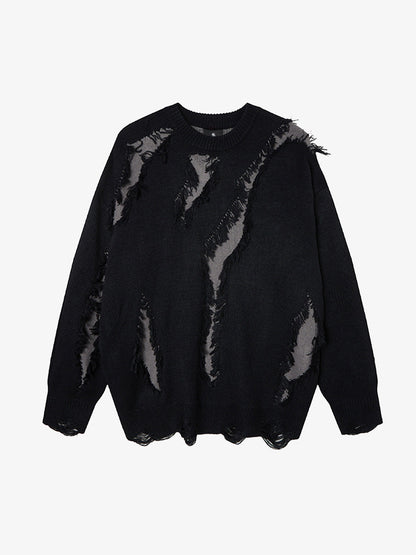 Skull Pattern Knit Sweater for Bold Fashion Statements