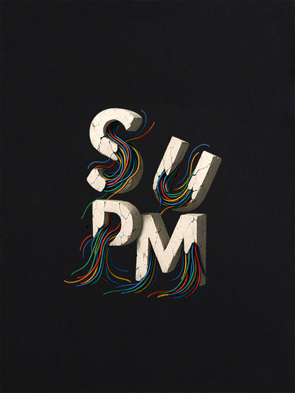 supm cable graphic T-shirt
