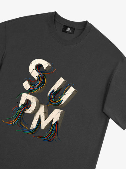 supm cable graphic T-shirt