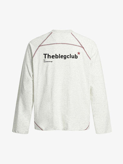 Deconstructed Contrast Line Waistcoat Long Sleeve T-shirt