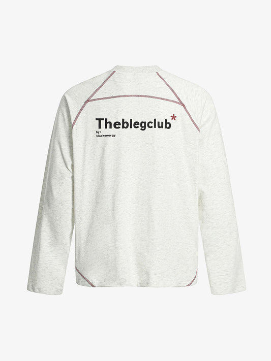 Deconstructed Contrast Line Waistcoat Long Sleeve T-shirt