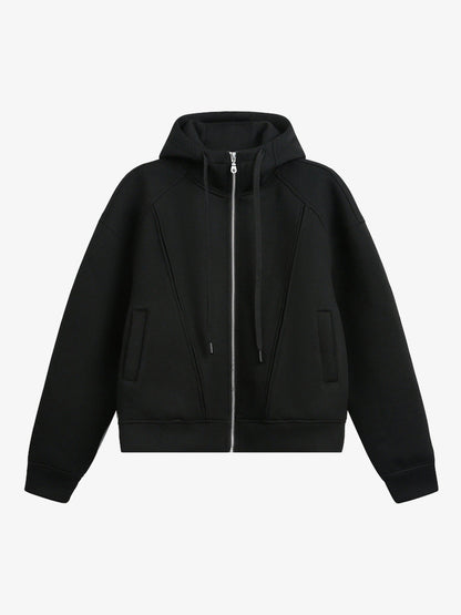 Stylish Hooded Zip-Up Sweatshirt for Everyday Wear