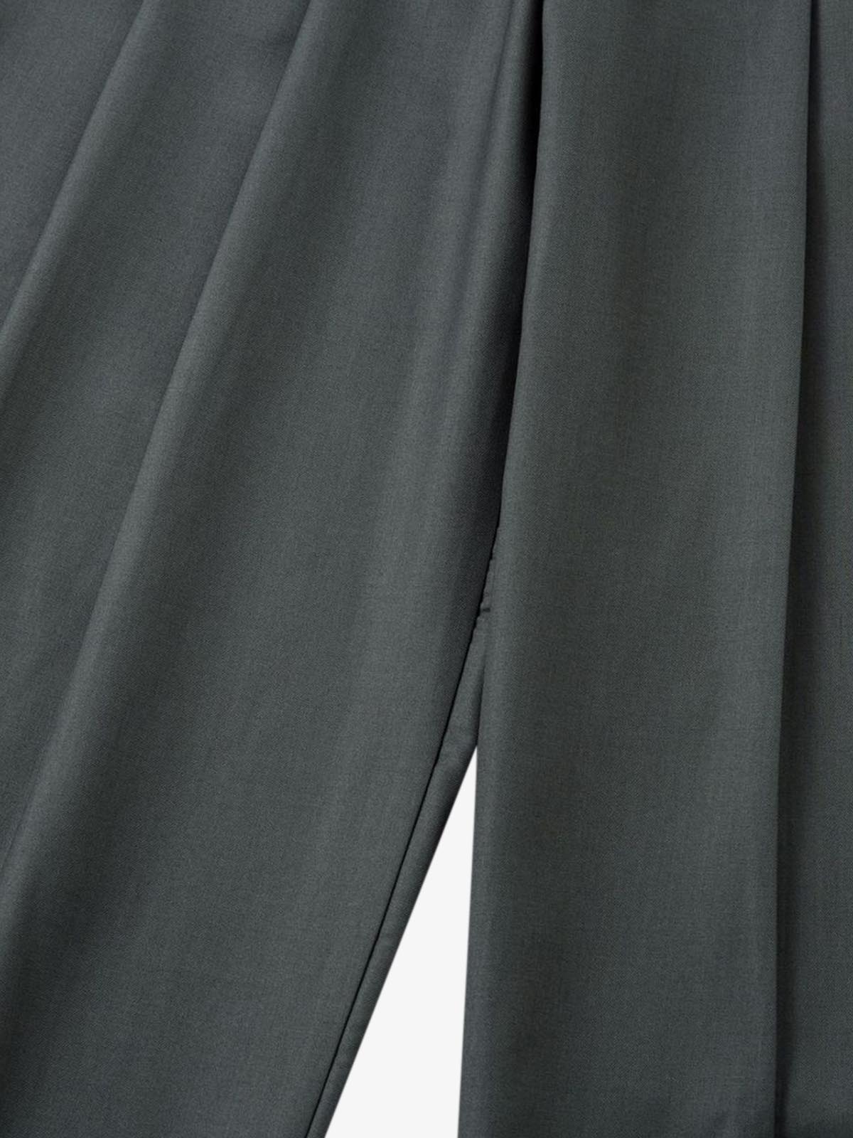 Thesupermade Double-Button Design Pleated Suit Casual Pants