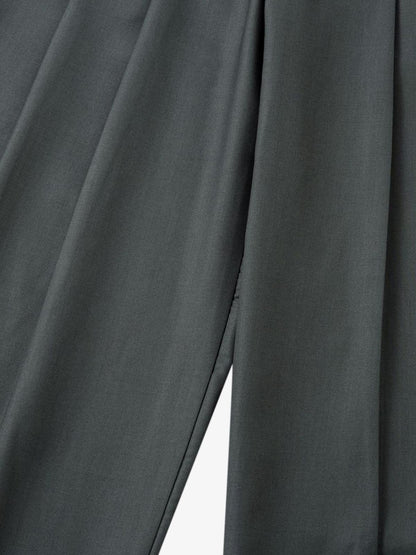 Thesupermade Double-Button Design Pleated Suit Casual Pants