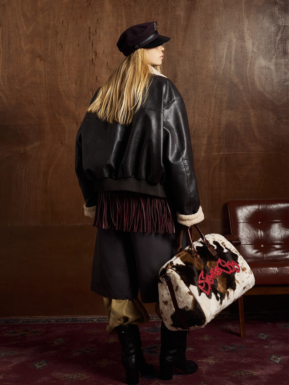 Stylish Aviator Jacket with Faux Fur Collar - Perfect for Casual and Fashionable Looks