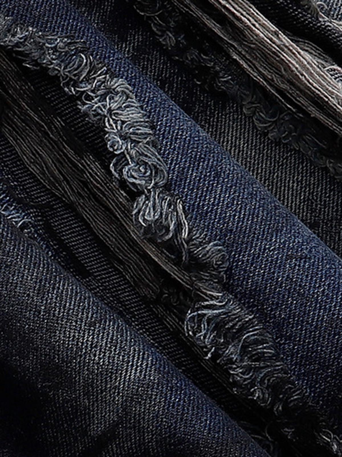 Distressed Wide-Leg Jeans with Tie-Dye Effect for Trendy Looks