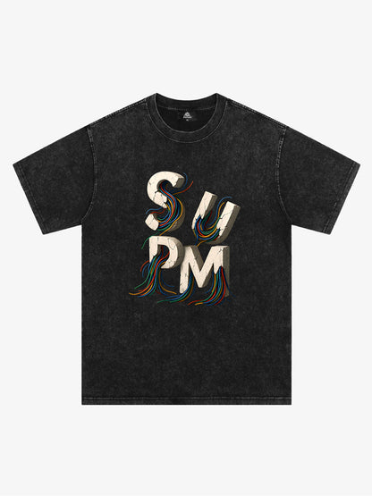 supm cable graphic T-shirt