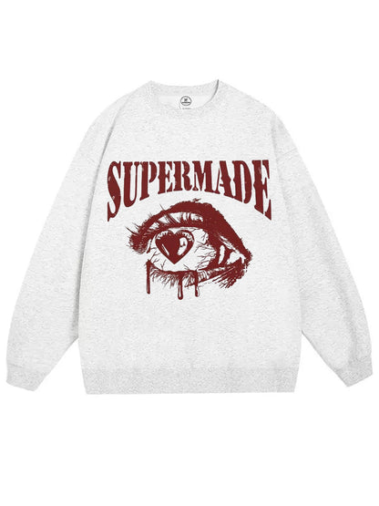 Eye-catching Graphic Crewneck Sweatshirt for Casual Wear