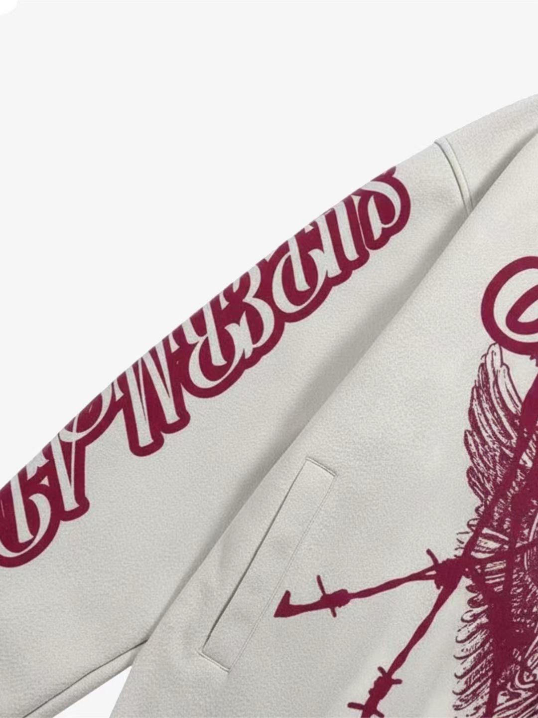 SuperMade Embroidered Jacket with Angel Design