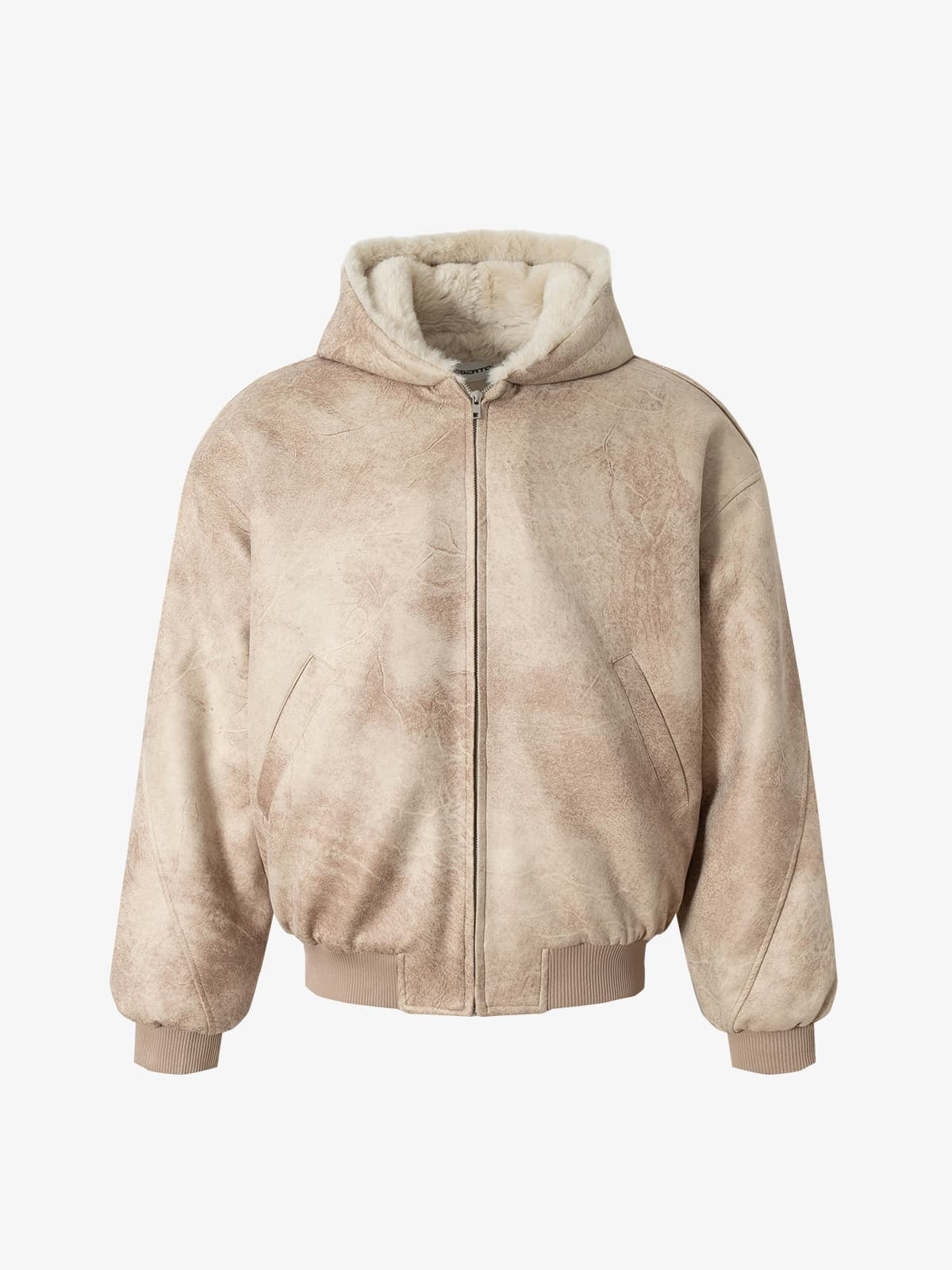 Winter-Ready Corduroy Jacket with Faux Fur Trim for Men