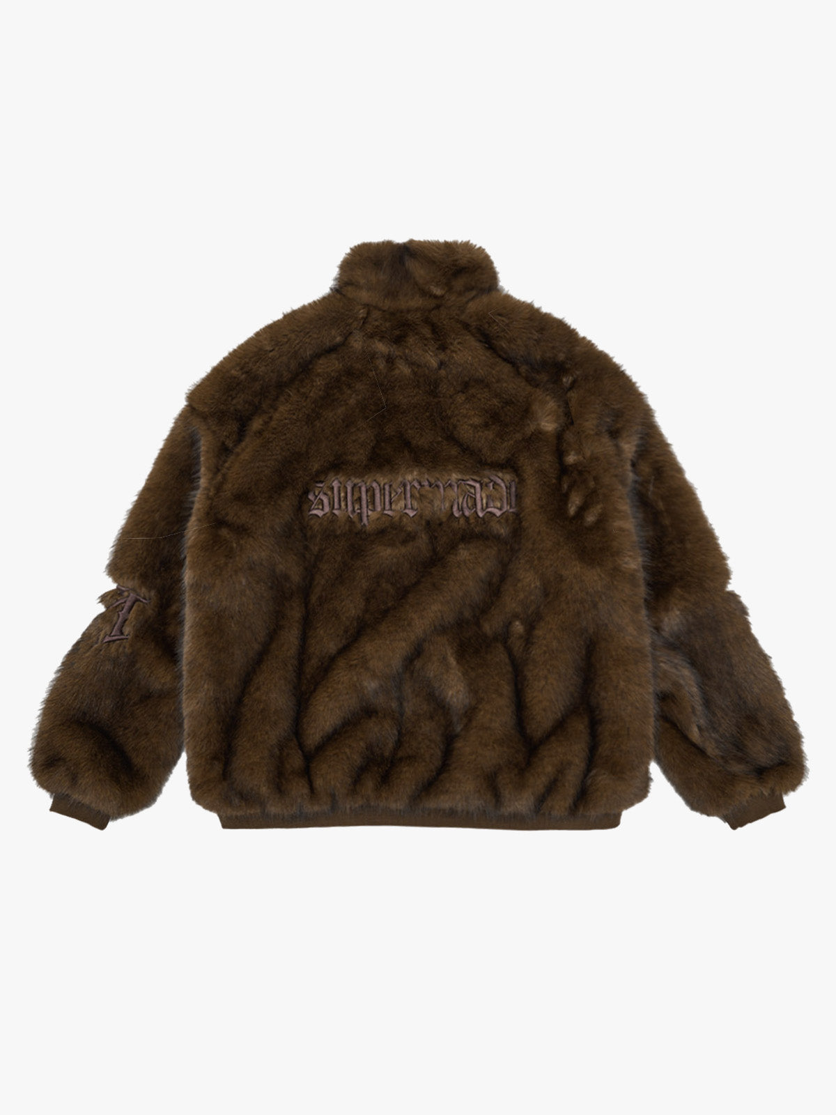Supermade Embroidered Fur Jacket