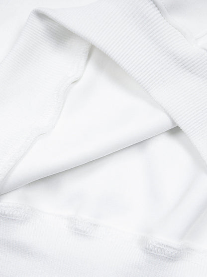 Street Embroidered Letter Badge Hoodie