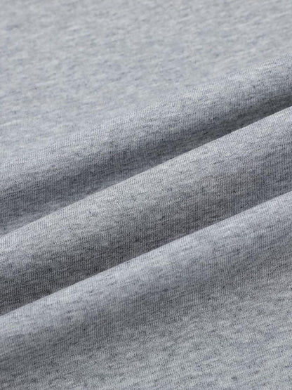 Retro Motorcycle Pleated Patch T-shirt