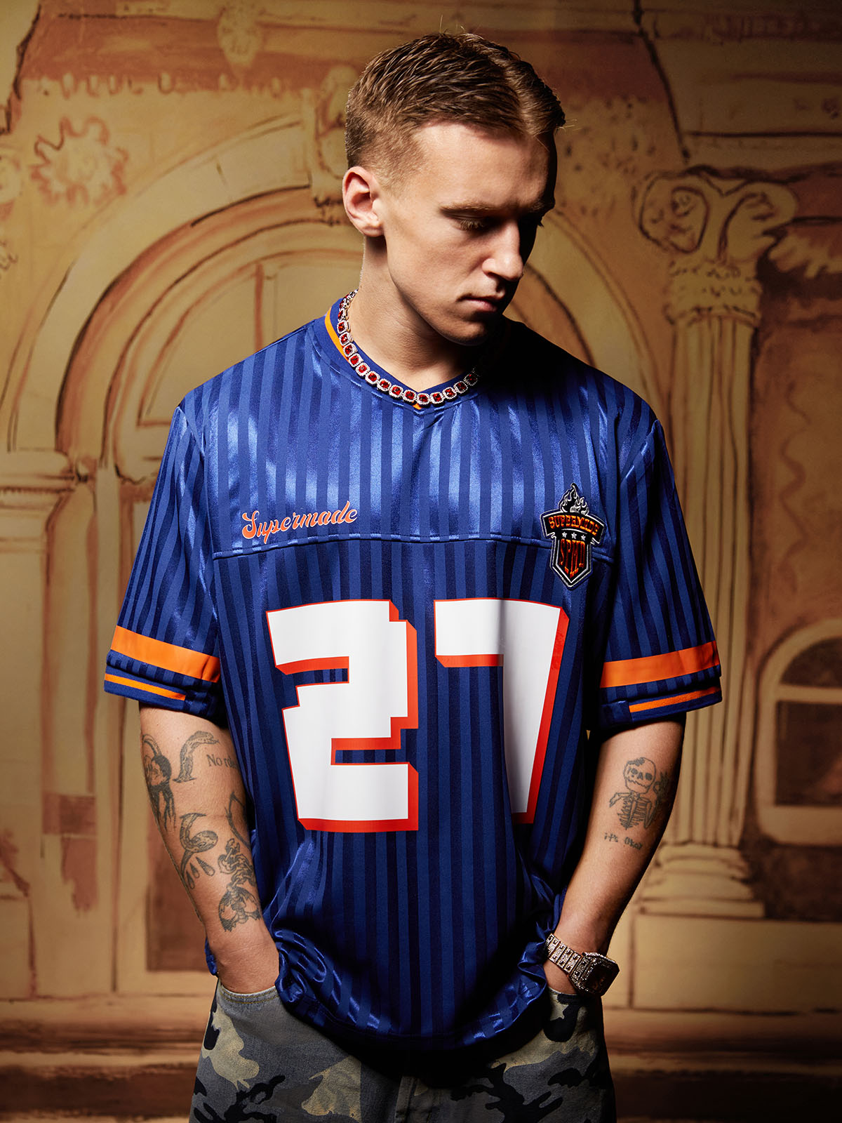 Original Striped Baseball Jersey T-Shirt - 2394