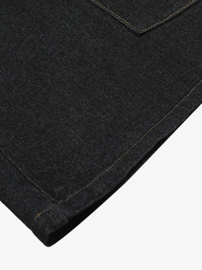 Washed Cheetah Print Patchwork Denim Jorts