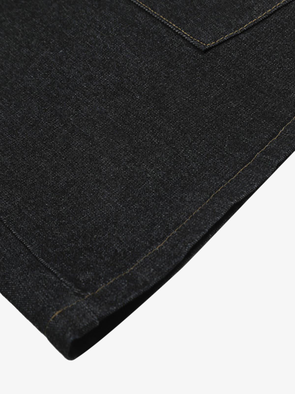 Washed Cheetah Print Patchwork Denim Jorts