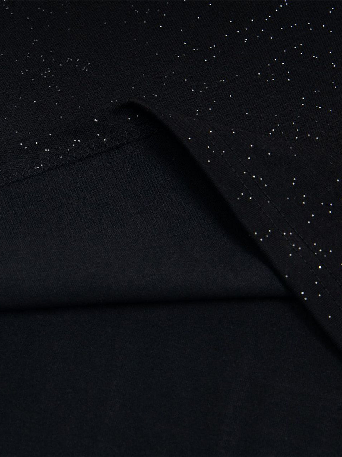 Retro Heavy Starry Sky Print Font Design Short-sleeved T-shirt