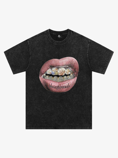 Artistic Lips Graphic T-Shirt