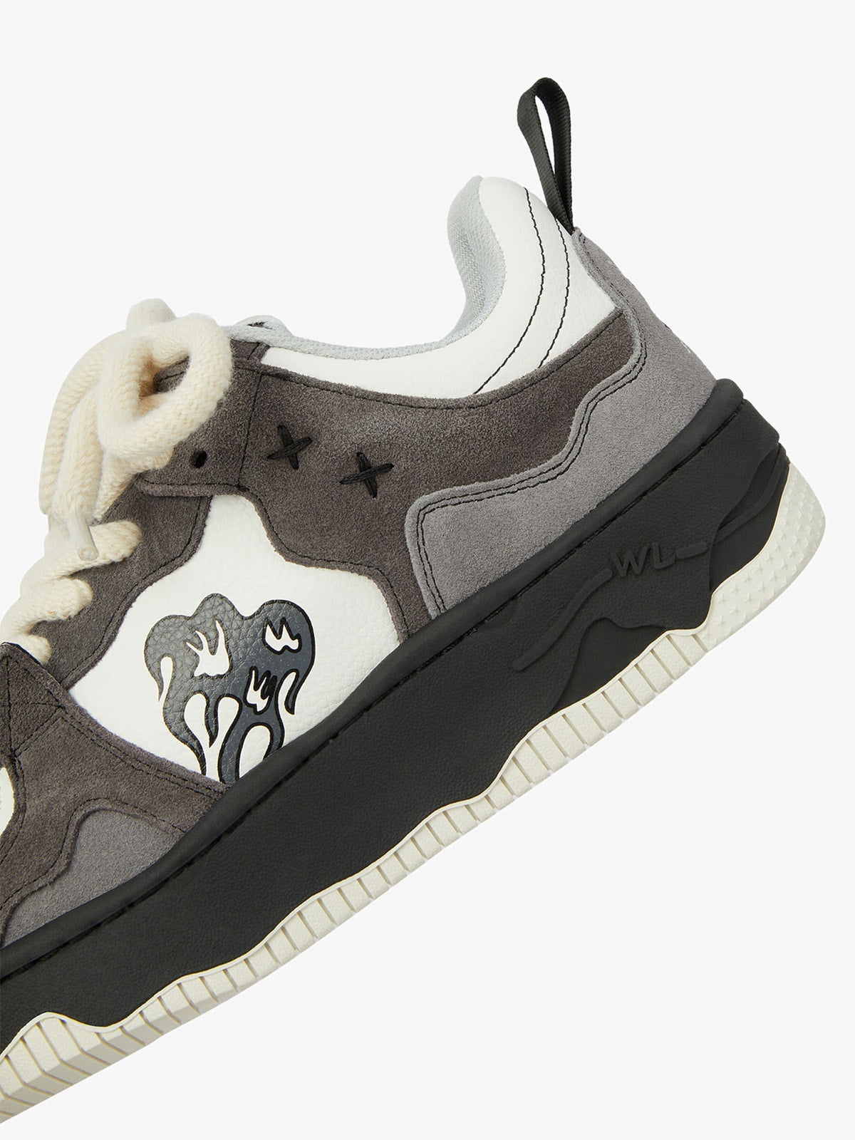 Monochrome Shadowwave Heavy-Duty Street Sneakers-1507