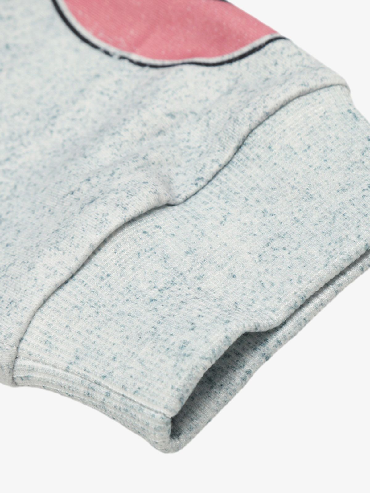 Washed Lettering Print Long Sleeve T-shirt