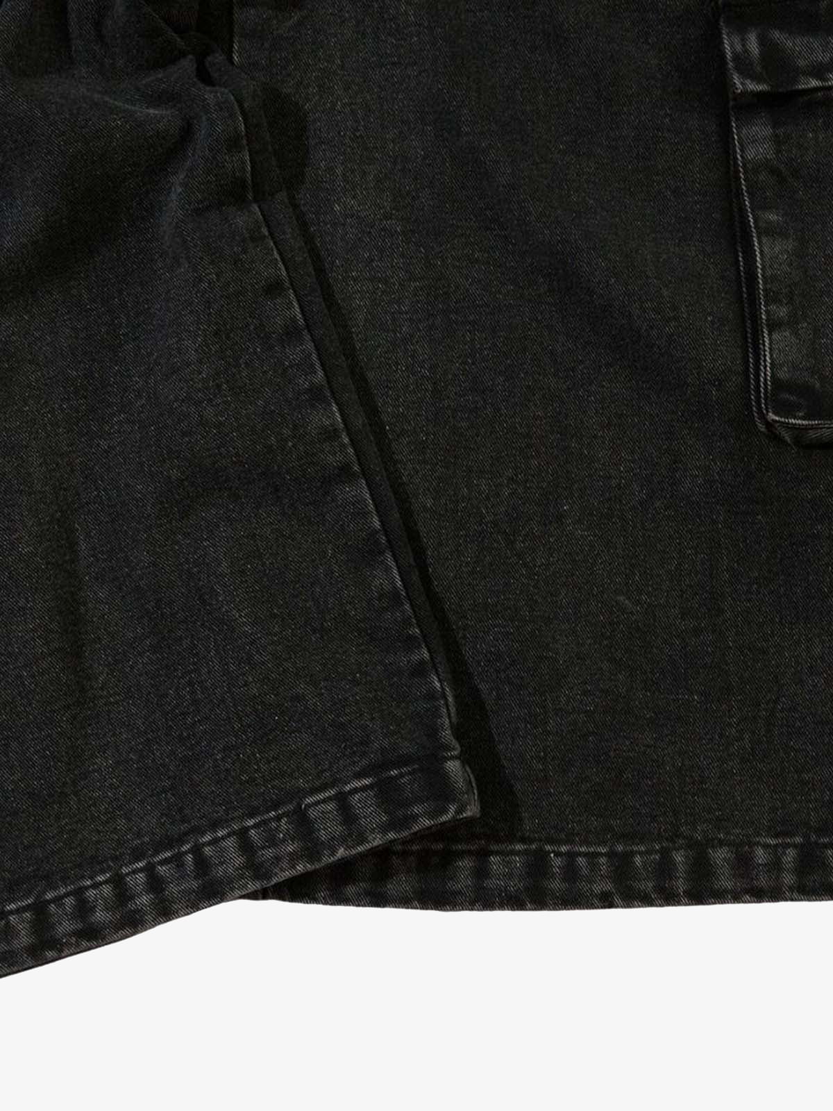 Grommet Design Multi-Pocket Cargo Jeans
