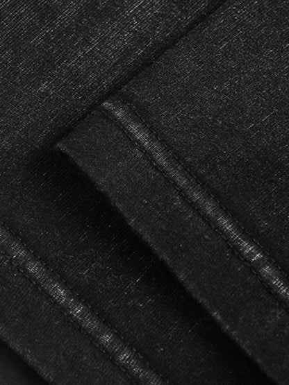 Distressed Embroidered Letter T-Shirt