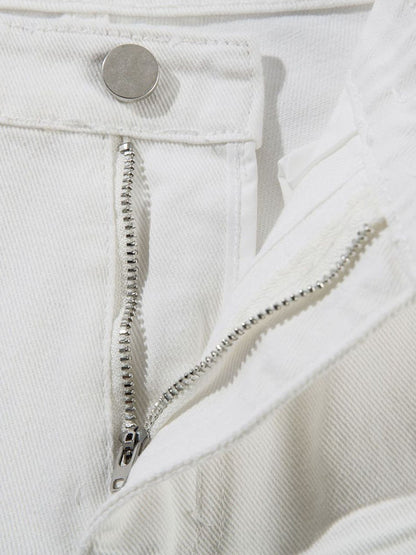 Washed Cleanfit Barrel Jeans