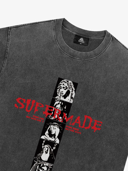 Mary Vintage-Inspired Graphic Design T-Shirt