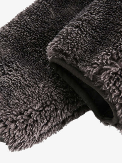 Thesupermade Fur Hooded Quilted Sherpa Jacket - 2304