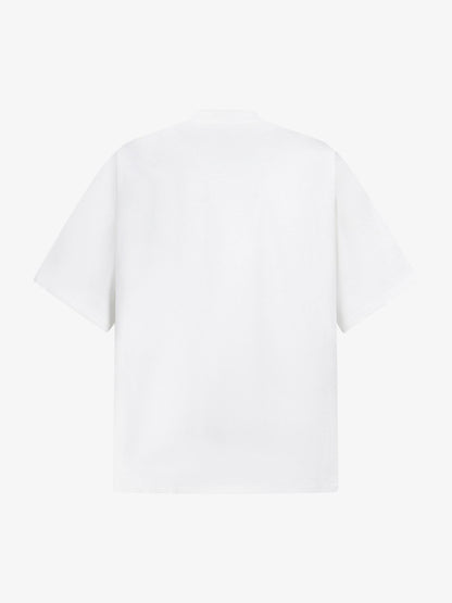 Retro Embroidery Beaded Letter Print T-shirt