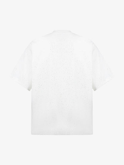 Retro Heavy Starry Sky Print Font Design Short-sleeved T-shirt