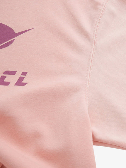 Heavy Washed Letter Print Hoodie