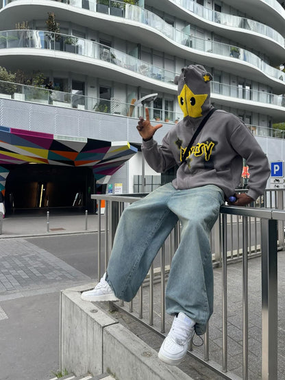 Thesupermade Star Embroidered Hooded Sweatshirt - 1843